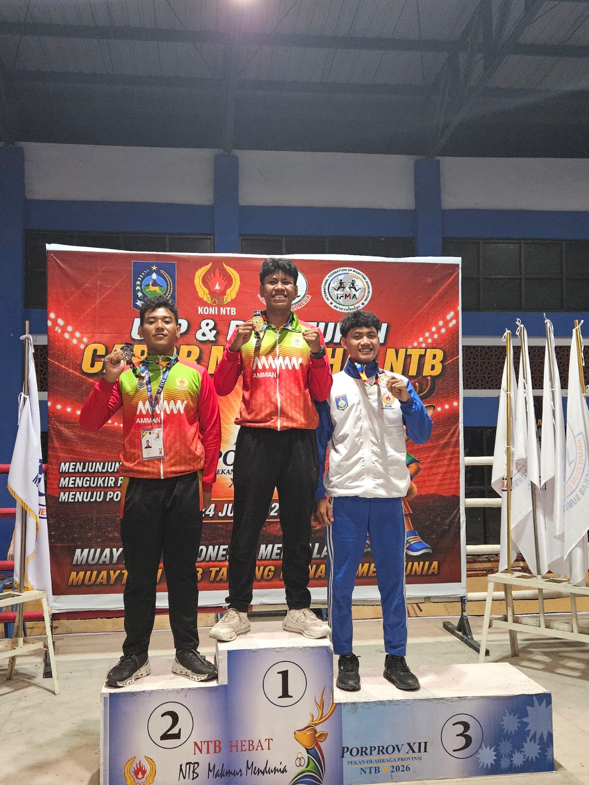 Siswa SMAK Kesuma Mataram Raih Juara I Muaythai Porprov NTB 2026, Harumkan Nama Sekolah