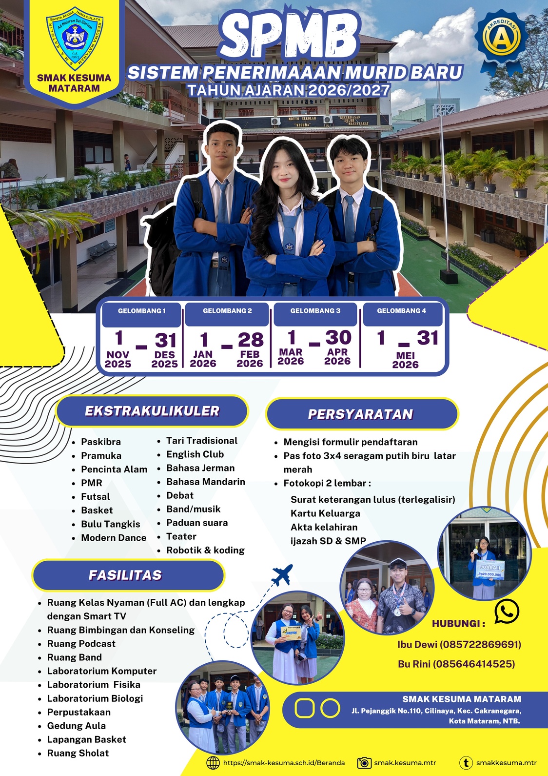 INFORMASI PENERIMAAN MURID BARU TAHUN AJARAN 2026/2027